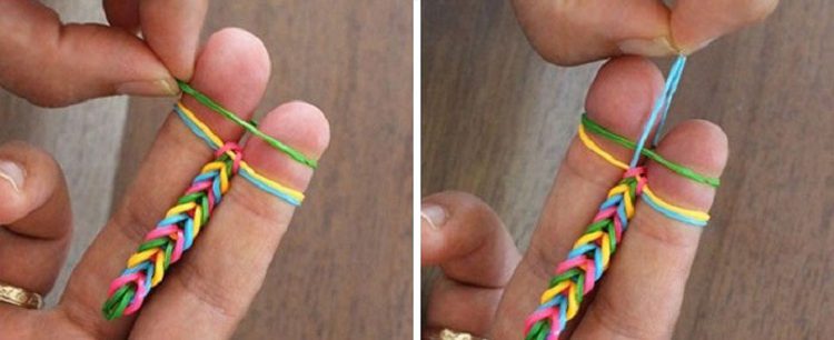Плетем браслеты на пальцах 