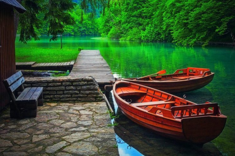 Красота Плитвицких озер в Хорватии