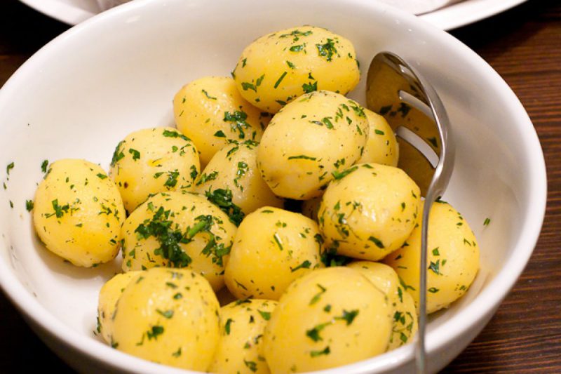 варенный картофель