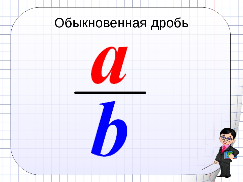 Обыкновенные дроби рисунки