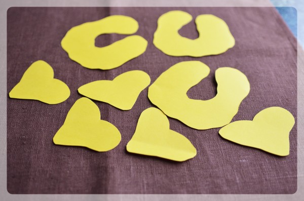 листочки бумажной розы