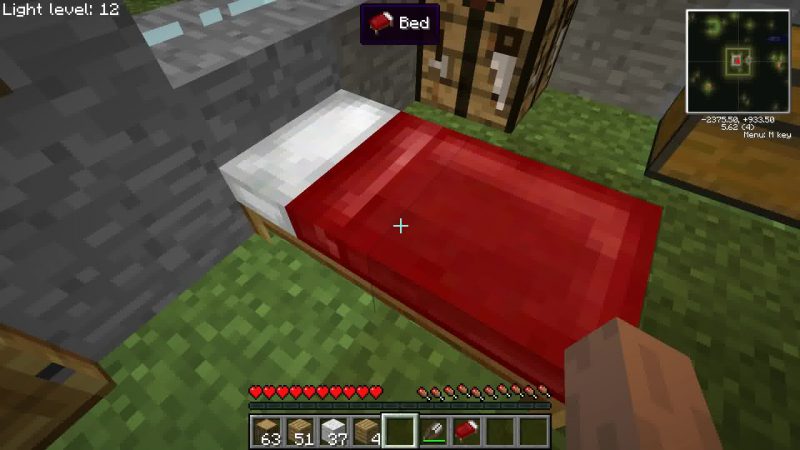 Майнкрафт 1 5 2 как создать кровать