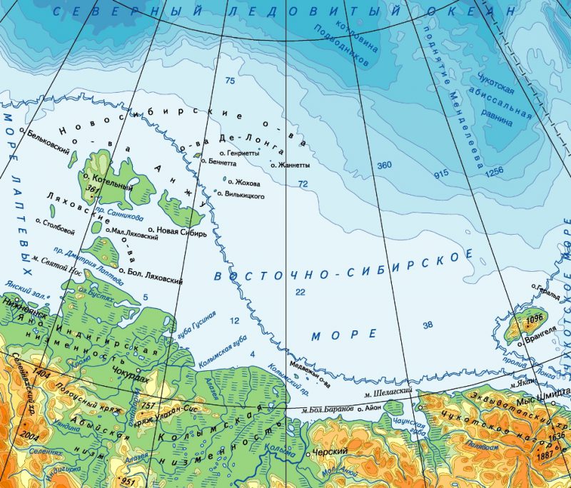 какое море замерзает зимой в россии