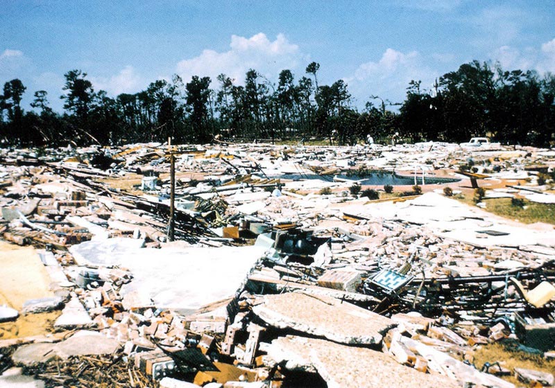 Последствия урагана Камилла