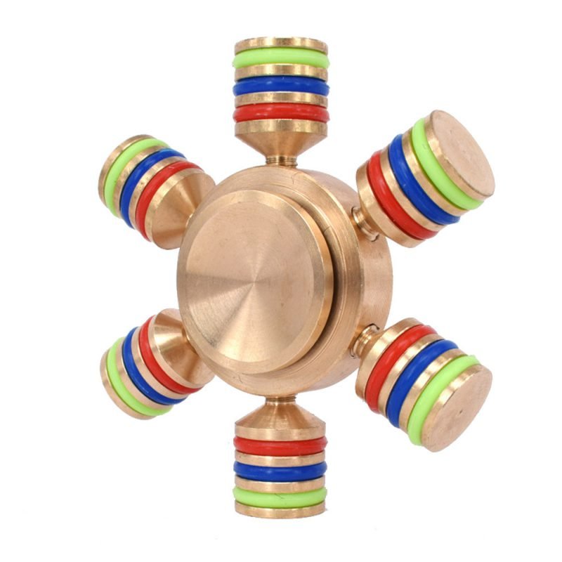 Raduga Neposeda schetchik palets metalla shest ruku shturvala blesnyi ruchnoy font b Spinner b font latun Как выглядит спиннер за 1 рубль