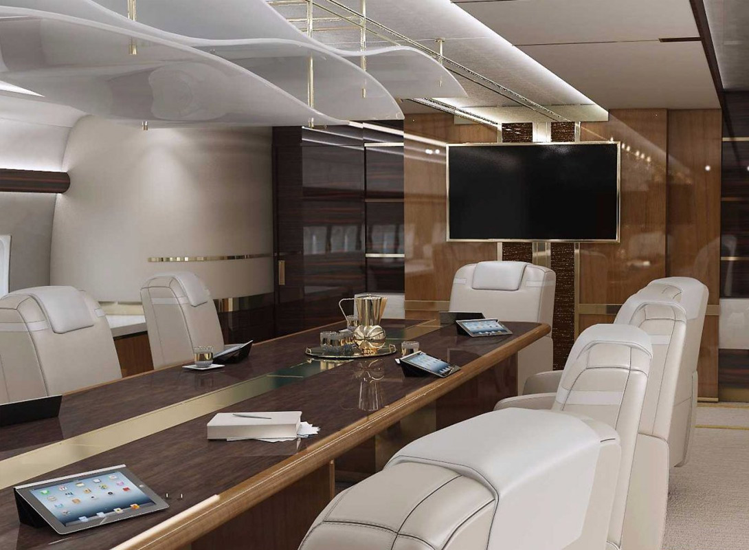 конференц-зал Boeing 747– 8 VIP