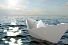 Как сделать бумажный кораблик пошагово